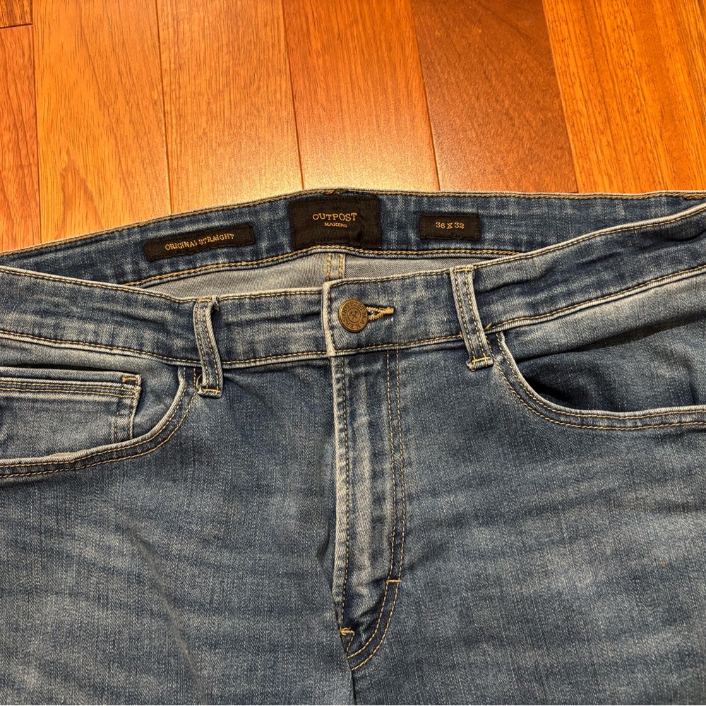 Outpost Makers Original Straight Jeans 36x32 - Picture 3 of 9